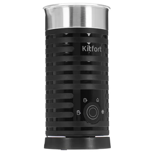 

Капучинатор Kitfort КТ-7110, стационарный, 500 Вт, 550 мл, металл, черный/серебристый (КТ-7110), КТ-7110