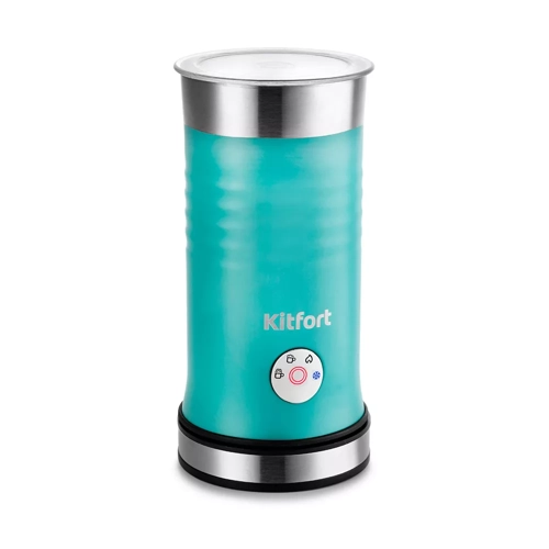 

Капучинатор Kitfort КТ-786-2, стационарный, 500 Вт, 240 мл, нержавеющая сталь, серебристый/бирюзовый (КТ-786-2), КТ-786-2