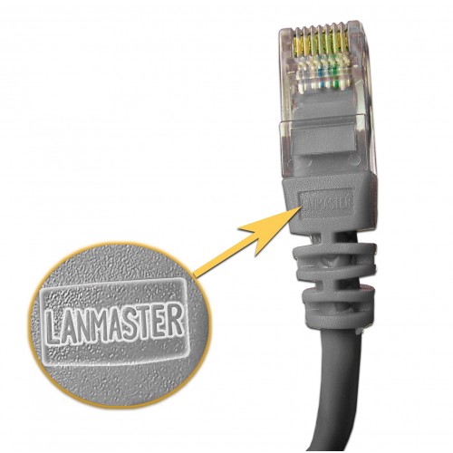 

Патч-корд UTP кат.5e, 1.5 м, RJ45-RJ45, серый, Lanmaster (LAN-45-45-1.5-GY)