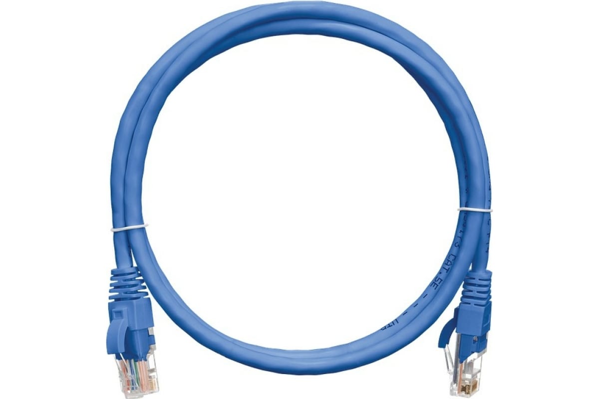 

Патч-корд UTP кат.5e, 1.5 м, RJ45-RJ45, синий, CU, NIKOMAX (NMC-PC4UD55B-015-BL)