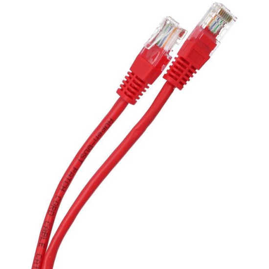 Патч-корд UTP кат.5e, 1 м, RJ45-RJ45, красный, Aopen/Qust (ANP511_1M_R)