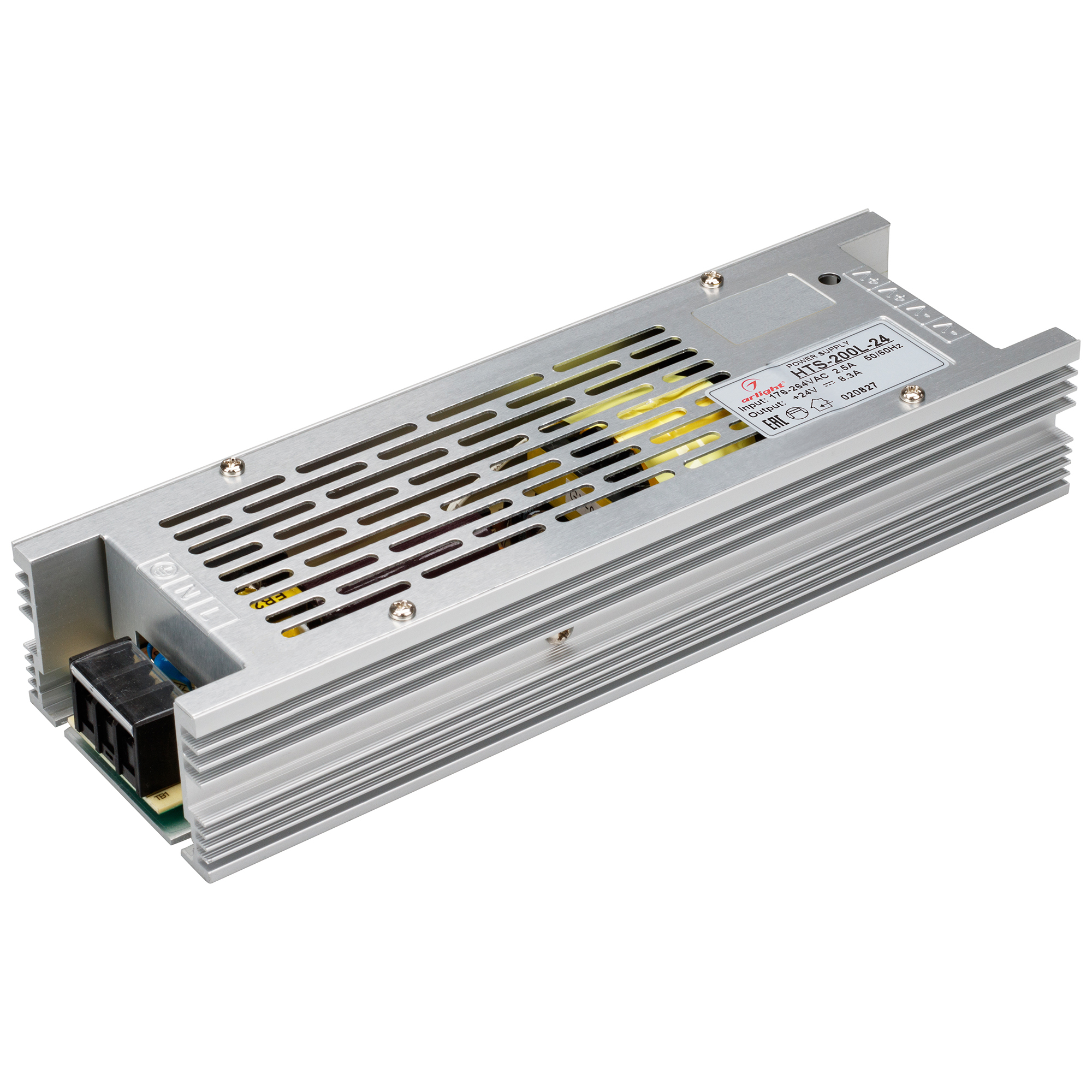

Блок питания Arlight HTS-200L-24 200 Вт для светодиодной ленты, IP20, серый (020827), HTS-200L-24