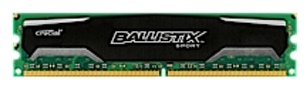 Память DDR3 DIMM 4Gb, 1600MHz, CL9, 1.5V Crucial Ballistix Sport (BLS4G3D169DS1J)