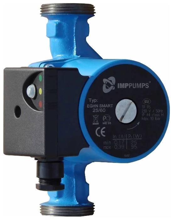 Электрический водяной насос IMP PUMPS GHN 25 / 60-130, 90 Вт, поверхностный, циркуляционный, производительность 3.5 м³/час, 2.4 кг (979521703)