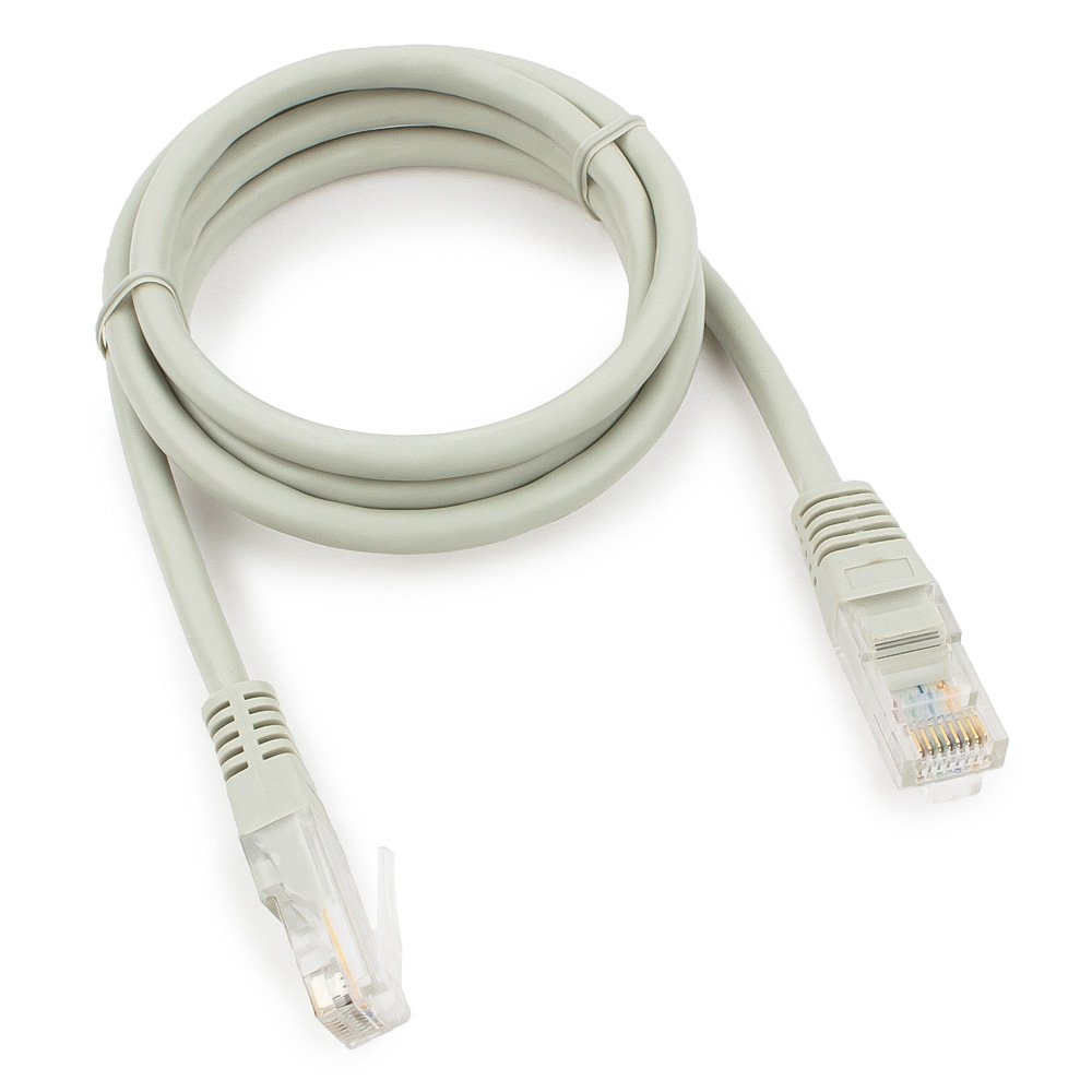 

Патч-корд UTP кат.5e, 1 м, RJ45-RJ45, серый, Cablexpert (PP10-1M)