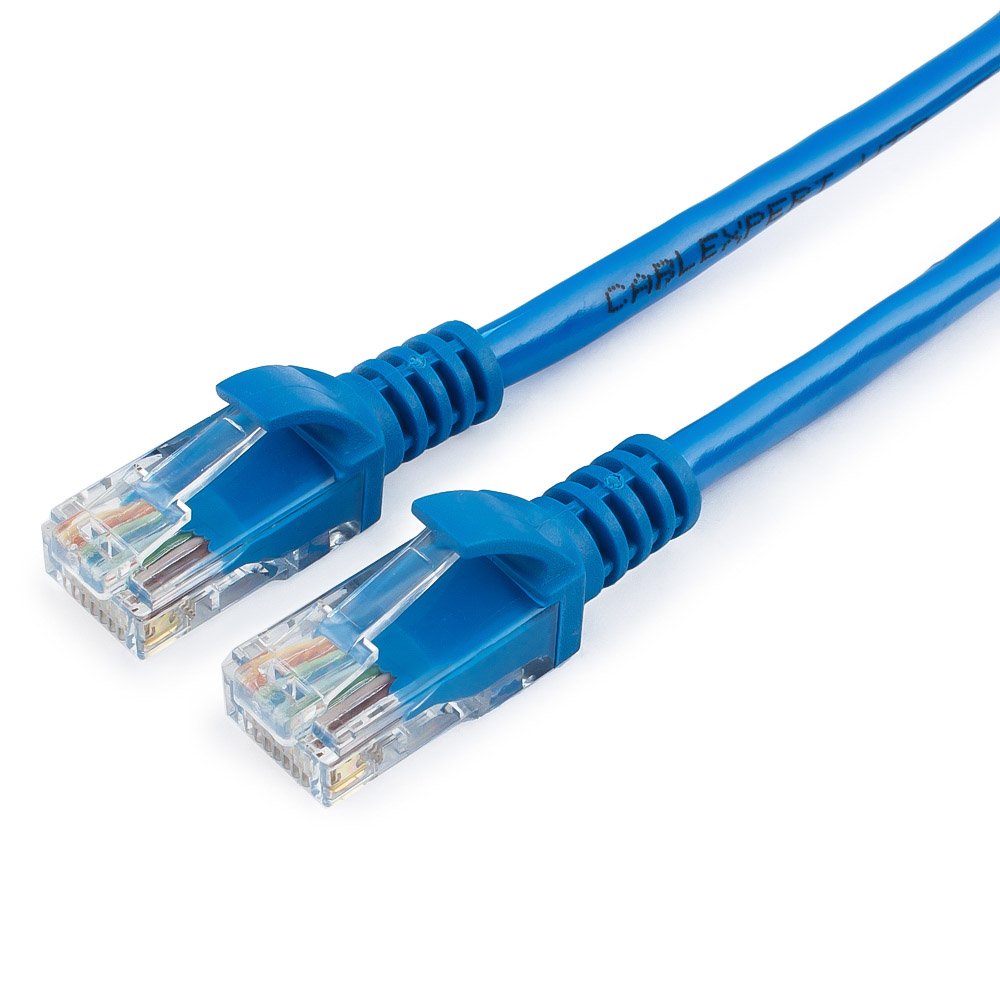 

Патч-корд UTP кат.5e, 20 м, RJ45-RJ45, синий, CCA, Cablexpert (PP12-20M/B)