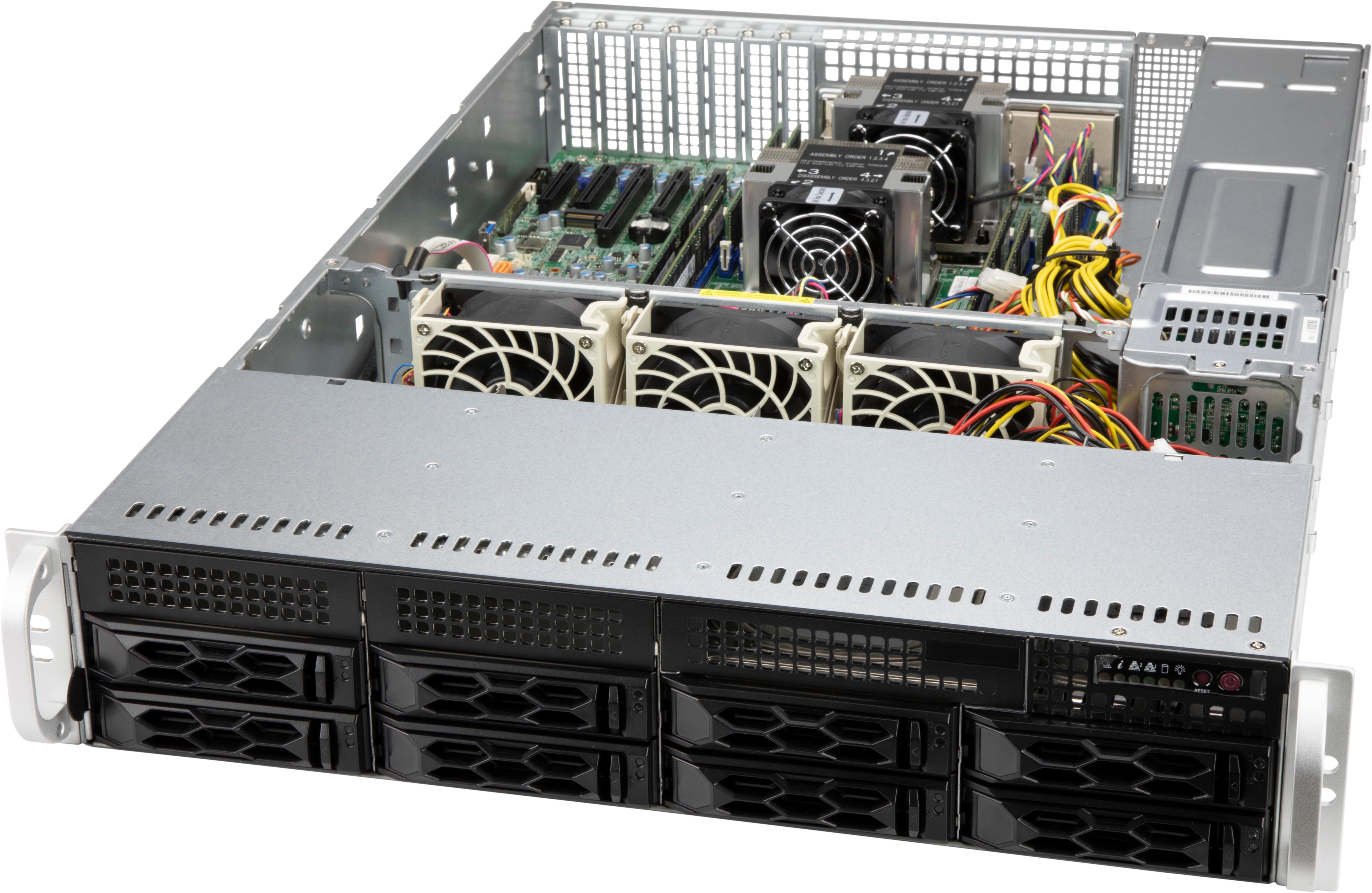Корпус Supermicro LA25TQC-R609LP, EE-ATX, 2U RM, Redundant 2x600 Вт (CSE-LA25TQC-R609LP)