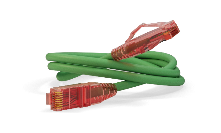 Патч-корд Hyperline UTP, кат.5e, 2 м, RJ45-RJ45, зеленый (PC-LPM-UTP-RJ45-RJ45-C5e-2M-LSZH-GN)
