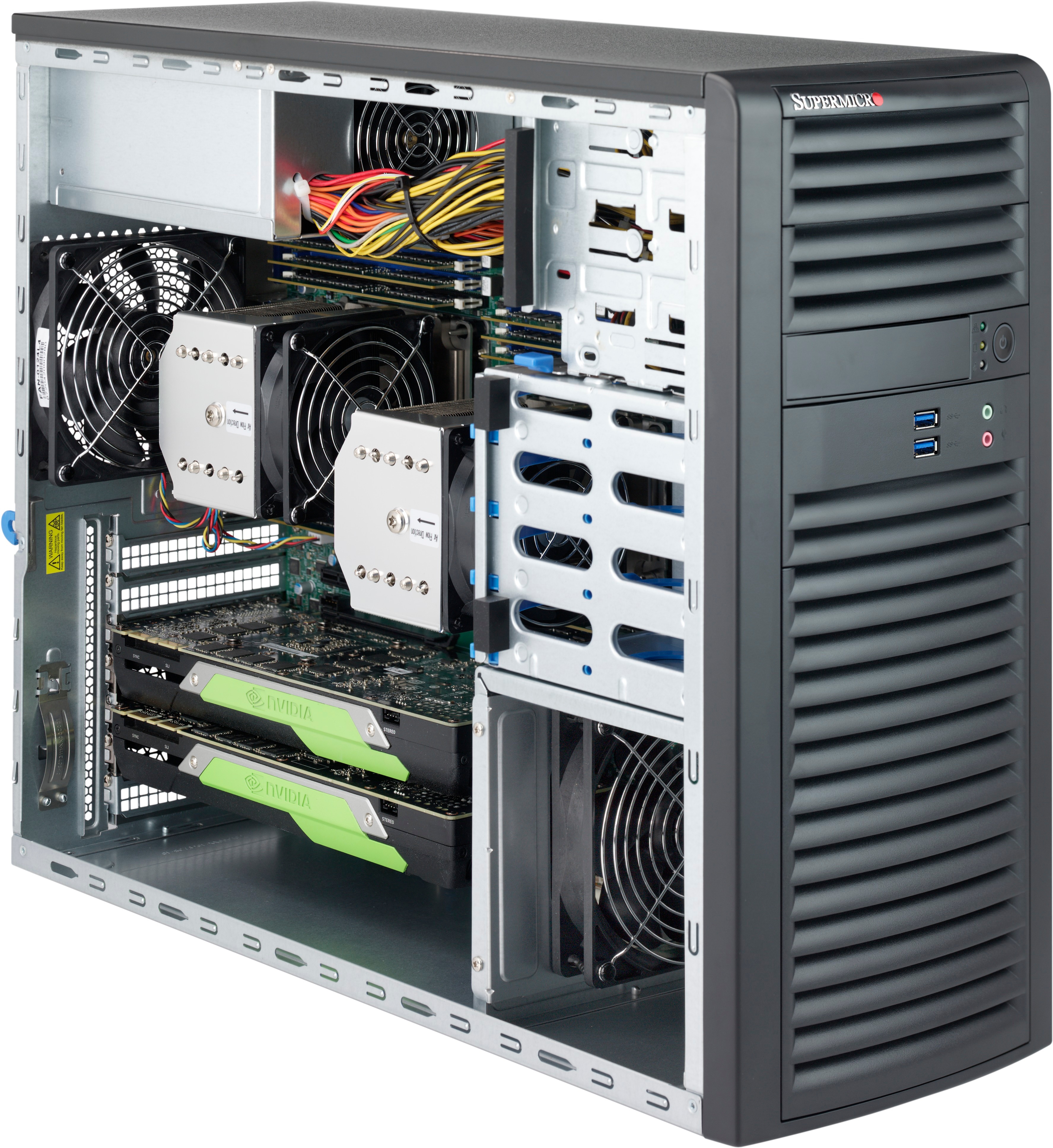 

Корпус Supermicro 732D3-1K26B, E-ATX, MidiTower, 1x1200 Вт, черный (CSE-732D3-1K26B), 732D3-1K26B