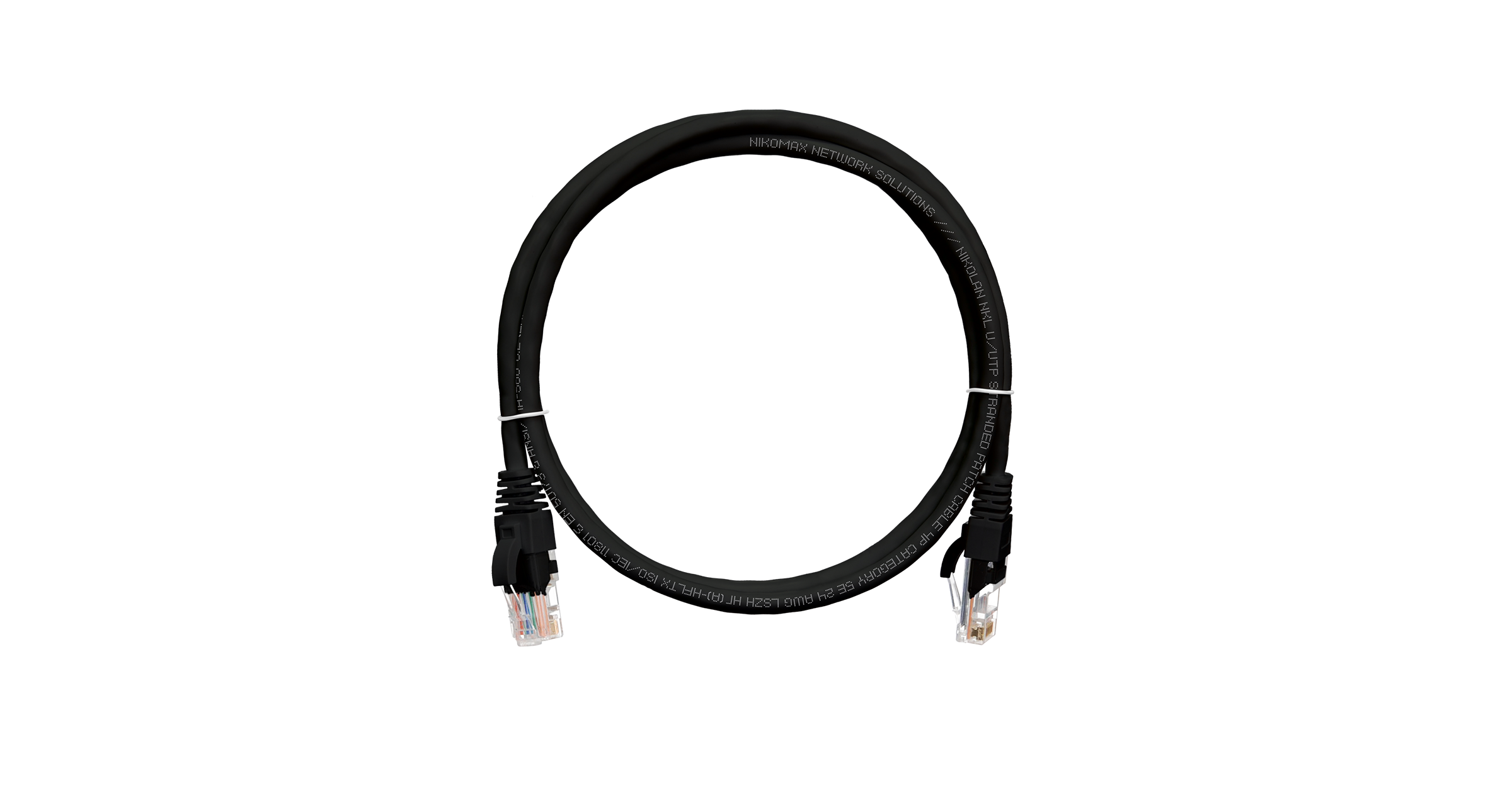 

Патч-корд UTP кат.5e, 2 м, RJ45-RJ45, черный, CU, LSZH, NIKOMAX (NMC-PC4UD55B-020-C-BK)