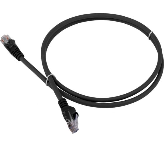 

Патч-корд UTP кат.5e, 2 м, RJ45-RJ45, черный, LSZH, Lanmaster (LAN-PC45/U5E-2.0-BK)