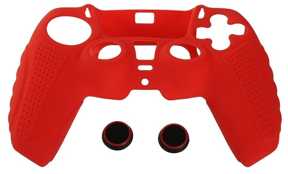 

Чехол для геймпада Red Line HS-PS5304C для Sony PlayStation 5, пластиковый, красный (УТ000024660), HS-PS5304C