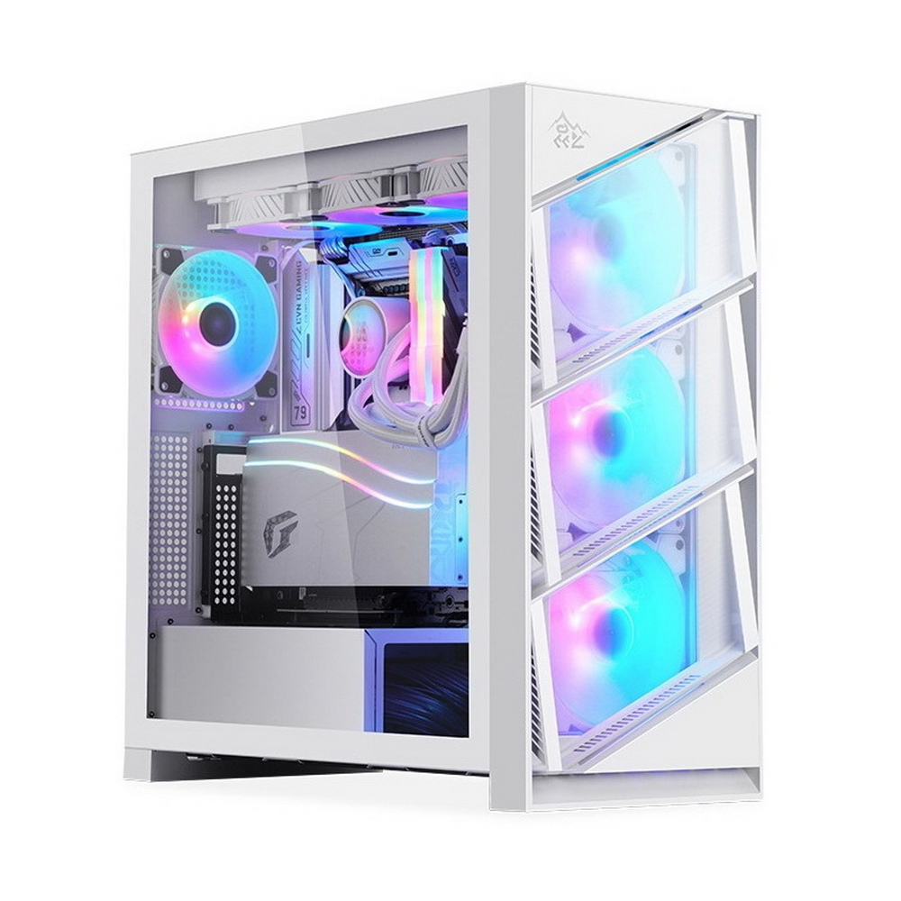 

Корпус Segotep KL case, mATX, Midi-Tower, 2xUSB 3.0, USB Type-C, белый, без БП (KL case white), KL case