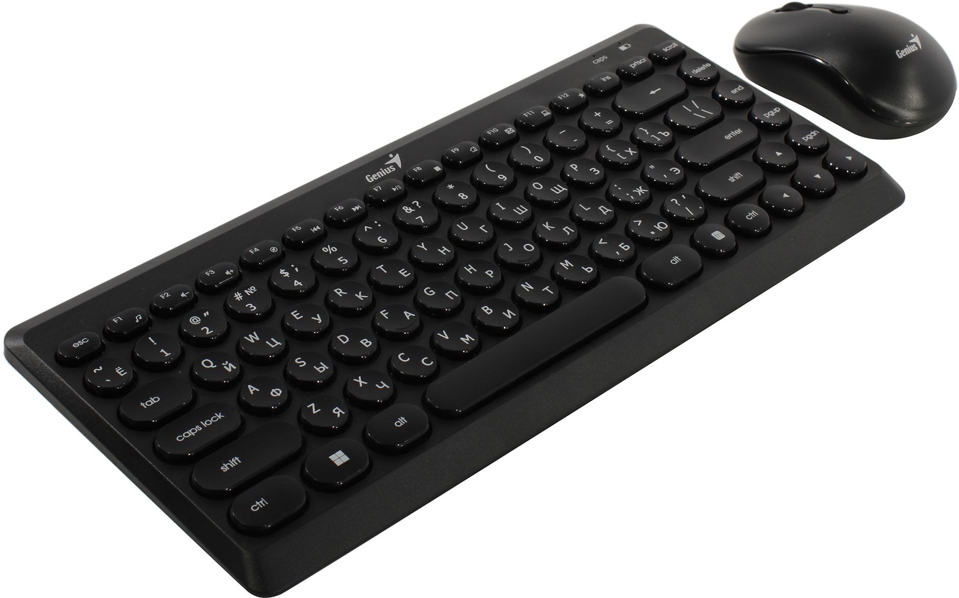Клавиатура + мышь Genius LuxeMate Q8000, беспроводная, USB, черный (31340013402)