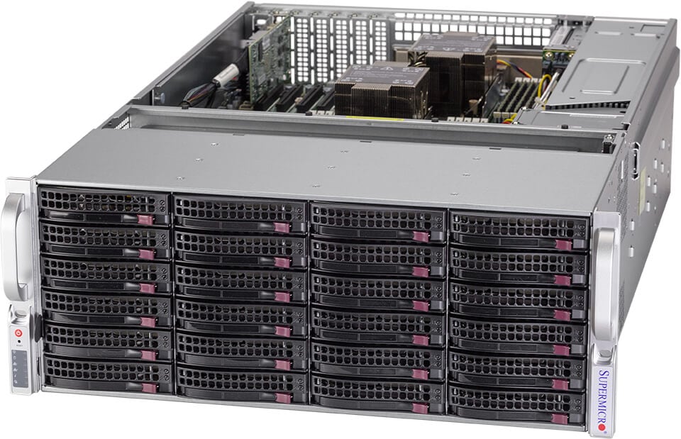 

Серверная платформа SuperMicro 640P-E1CR36H, 2xSocket4189, 16xDDR4, 36x3.5 HDD HS + 2x2.5 HS, 1xM.2-PCI-E, AOC-S3908L-H8IR-P, 2x10GLAN, IPMI, Redundant 2x1600 Вт, 4U (SSG-640P-E1CR36H), 640P-E1CR36H