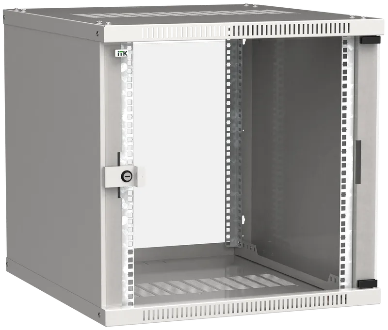 

Шкаф телекоммуникационный настенный 12U 550x350 мм, стекло, серый, разборный, ITK LINEA WE (LWE3-12U53-GF)