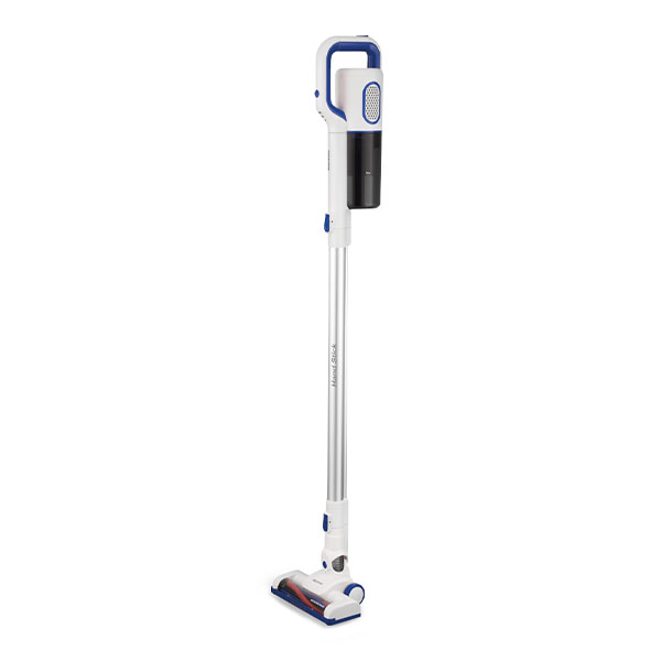 

Вертикальный пылесос Blackton Bt VCA1604B, 1.6 кВт, питание от аккумулятора, белый/синий, Bt VCA1604B