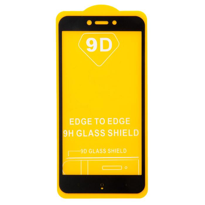 

Защитное стекло для экрана смартфона Xiaomi Redmi 4X, Full screen, поверхность глянцевая, черная рамка, 3D (677730)