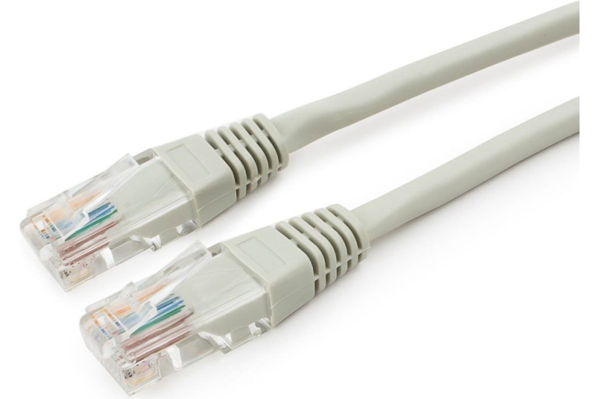 

Патч-корд UTP кат.5e, 5 м, RJ45-RJ45, серый, CU, LSZH, плоский, Cablexpert (PP30-5M)