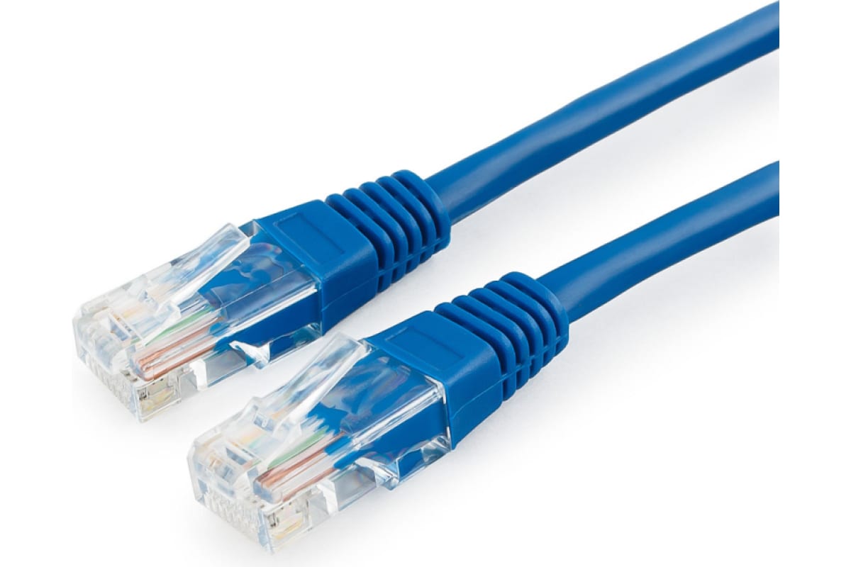 

Патч-корд UTP кат.5e, 5 м, RJ45-RJ45, синий, CU, LSZH, плоский, Cablexpert (PP30-5M/B)