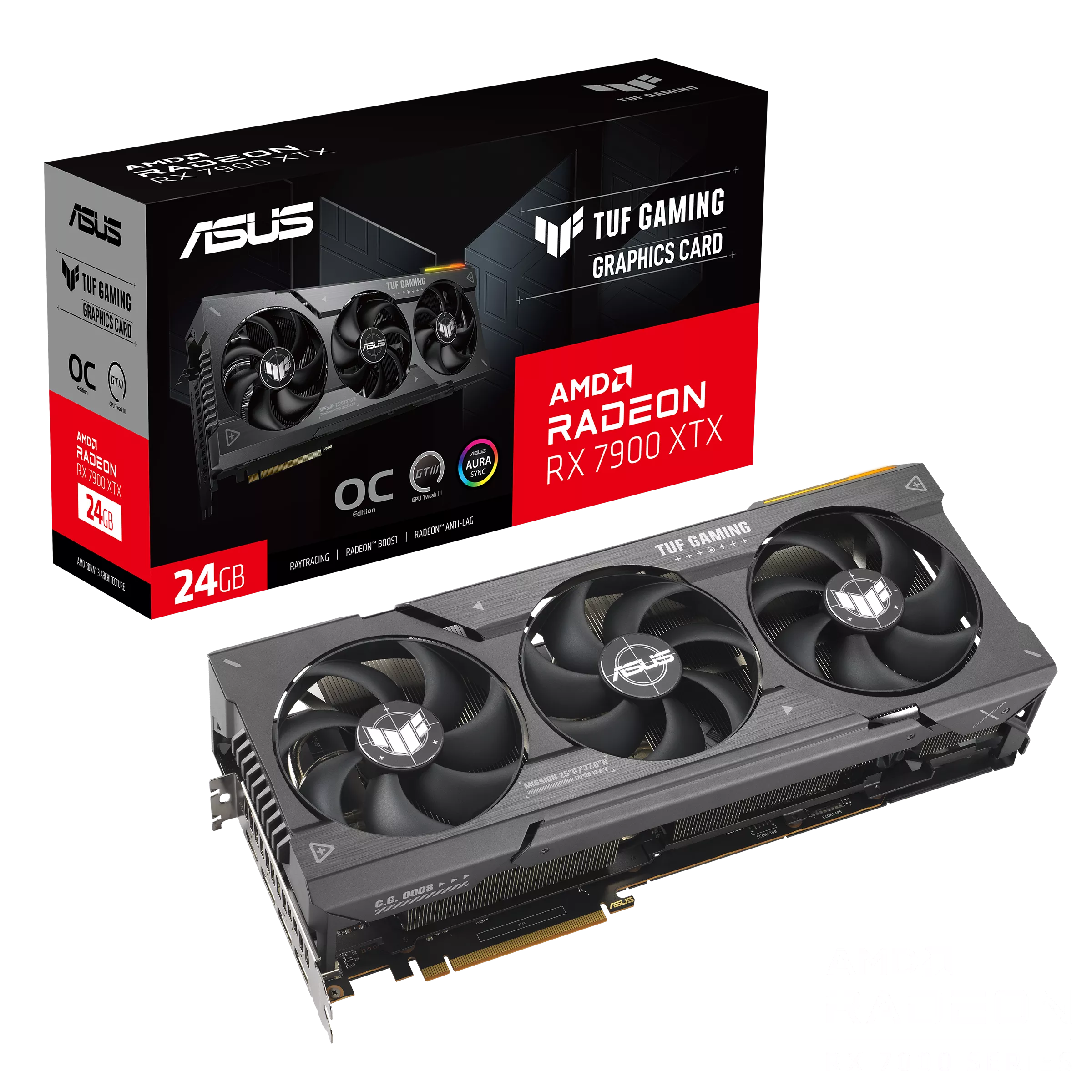 Видеокарта ASUS AMD Radeon RX 7900 XTX TUF-RX7900XTX-O24G-GAMING