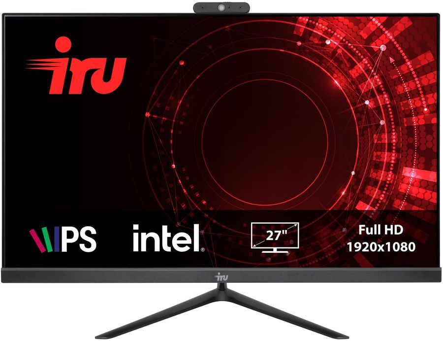 

Моноблок IRU Office 27IH5P 27" 1920x1080, Intel Core i5-11400 2.6 ГГц, 8Gb RAM, 512Gb SSD, Intel UHD Graphics, WiFi, BT, Cam, без ОС, черный (1865964), 27IH5P
