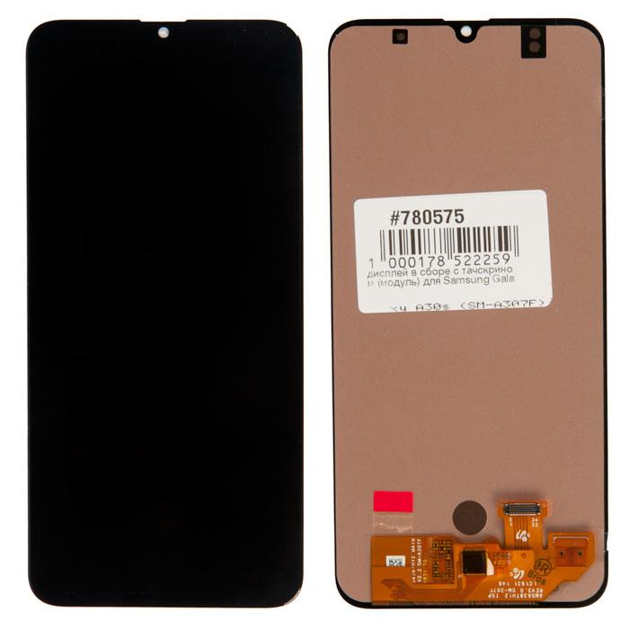 

Дисплей в сборе с тачскрином (модуль) для Samsung Galaxy A30s (SM-A307F) черный, OLED (780575)