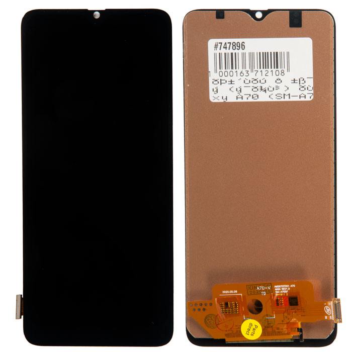 Дисплей в сборе с тачскрином (модуль) для Samsung Galaxy A70 (SM-A705F) черный In-Cell