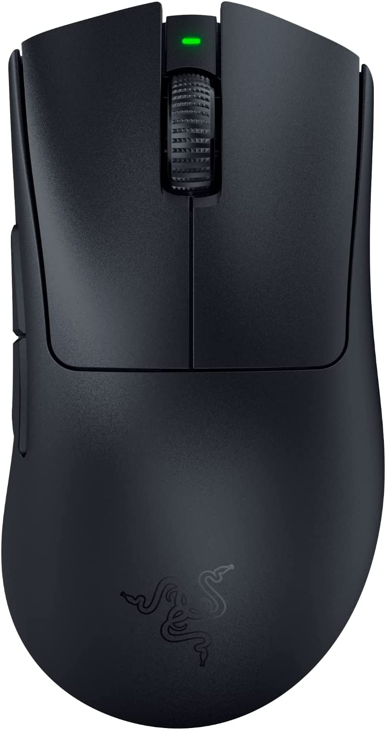 

Мышь беспроводная/проводная Razer DeathAdder V3 Pro, 30000dpi, оптическая светодиодная, USB/Радиоканал, черный (RZ01-04630100-R3G1), DeathAdder V3 Pro