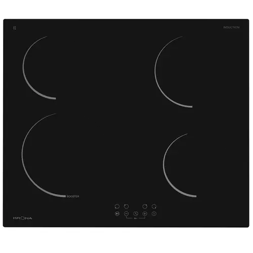

Индукционная варочная панель Krona, 4 конфорки, черный (STORNO 60 BL), Черная