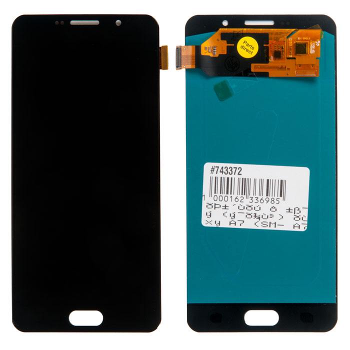 

Дисплей в сборе с тачскрином (модуль) для Samsung Galaxy A7 (SM-A710F), черный (2016) OLED (743372)