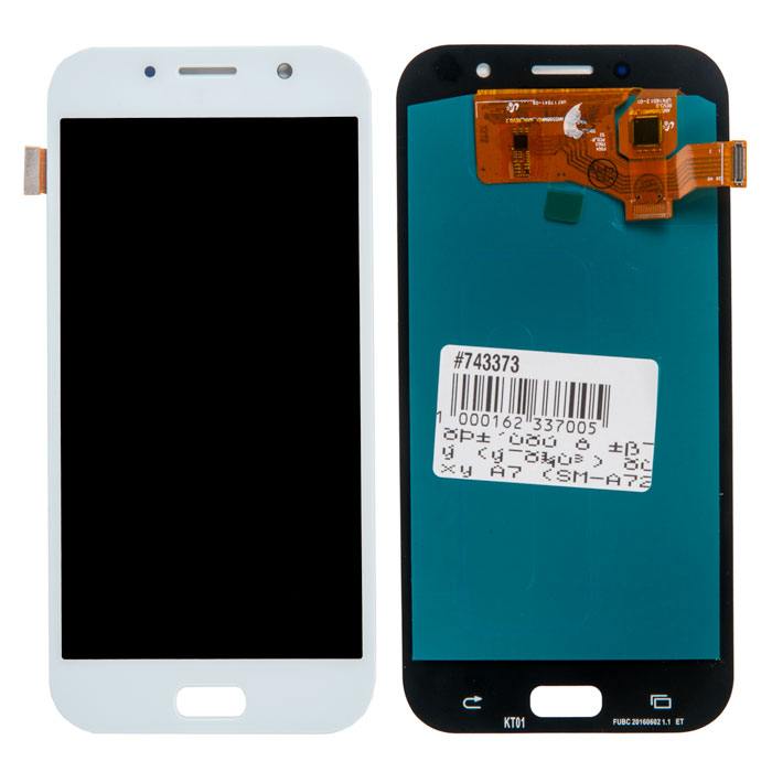 

Дисплей в сборе с тачскрином (модуль) для Samsung Galaxy A7 (SM-A720F), голубой (2017) OLED (743373)