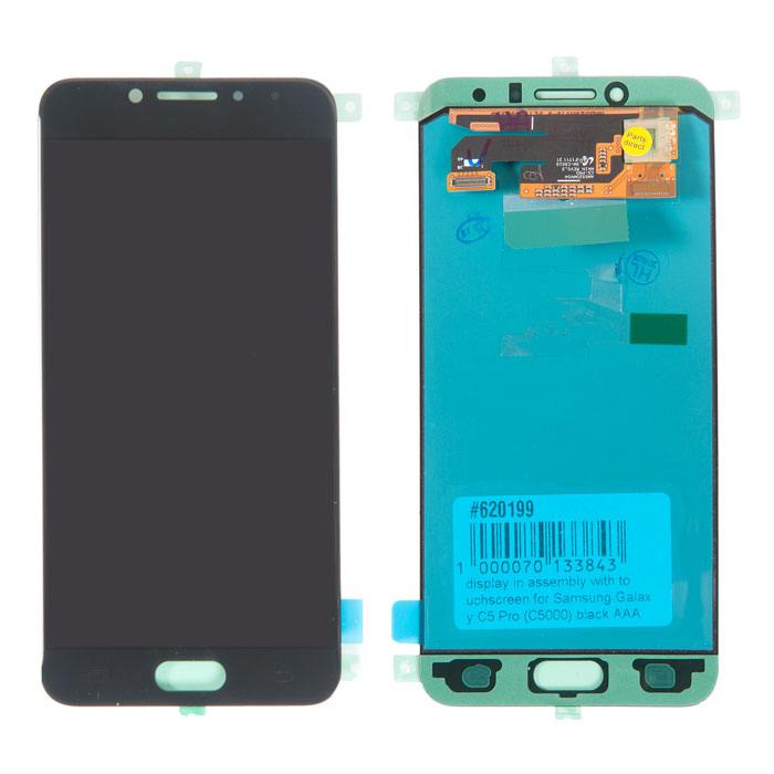 

Дисплей в сборе с тачскрином (модуль) для Samsung Galaxy C5 Pro SM-C5010, черный AMOLED (620199)