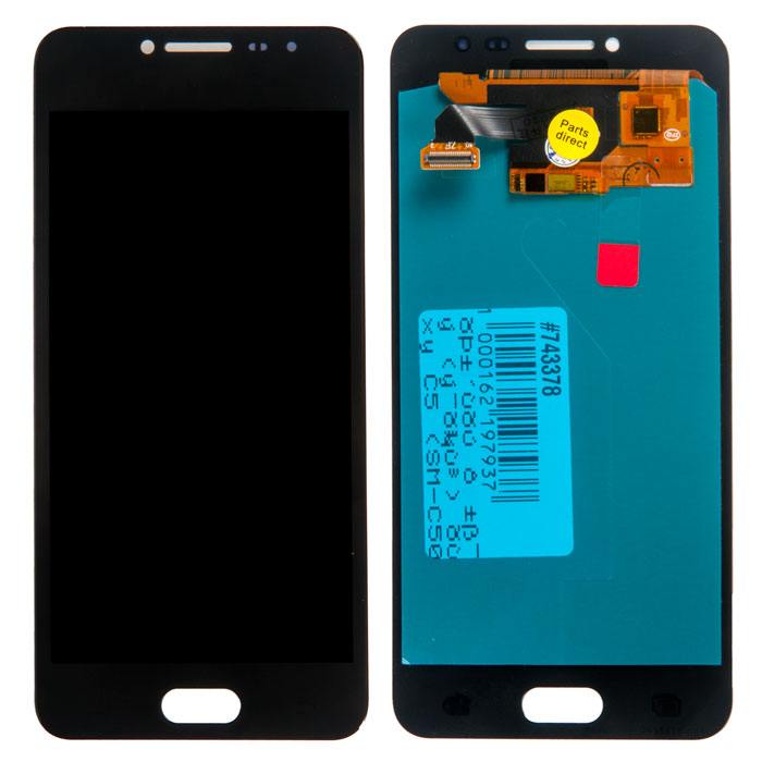 

Дисплей в сборе с тачскрином (модуль) для Samsung Galaxy C5 (SM-C5000), черный OLED (743378)