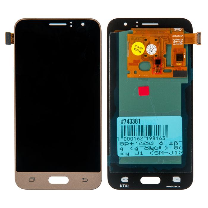 

Дисплей в сборе с тачскрином (модуль) для Samsung Galaxy J1 (SM-J120F) 2016, золотой, OLED (743381)