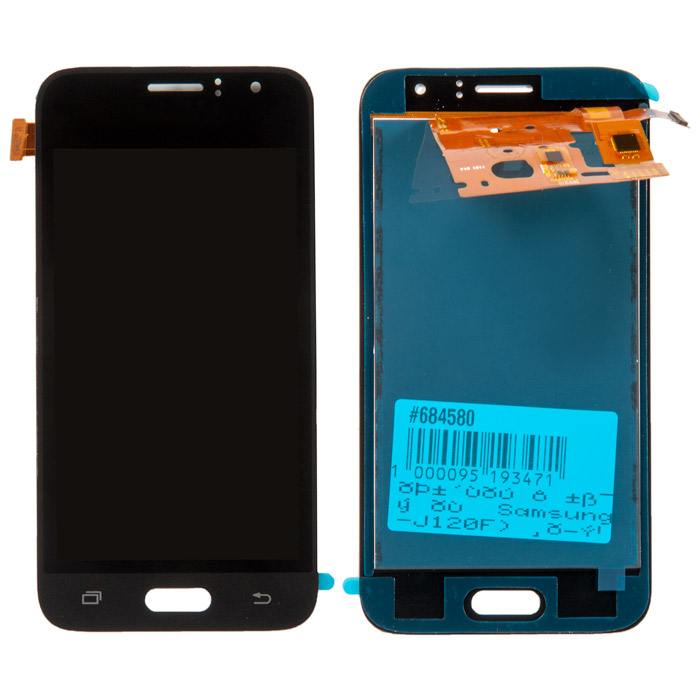 

Дисплей в сборе с тачскрином (модуль) для Samsung Galaxy J1 (SM-J120F) черный (2016), TFT с регулировкой яркости (684580)