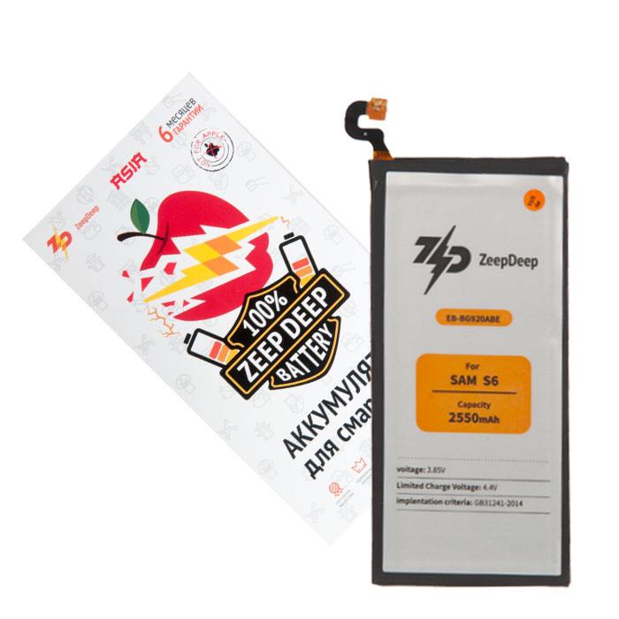 

Аккумулятор ZeepDeep EB-BG925ABE/EB-BG925ABE для Samsung Galaxy S6 Edge, 3.85 В, 2.55 А·ч (888716), EB-BG925ABE