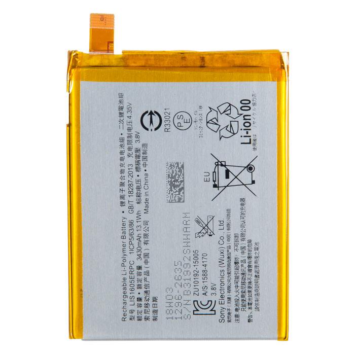 

Аккумулятор LIS1605ERPC/LIS1605ERPC для Sony Xperia Z5 Premium, Z5 Premium Dual (E6853, E6833), 3.8 В, 3.43 А·ч (751418), LIS1605ERPC