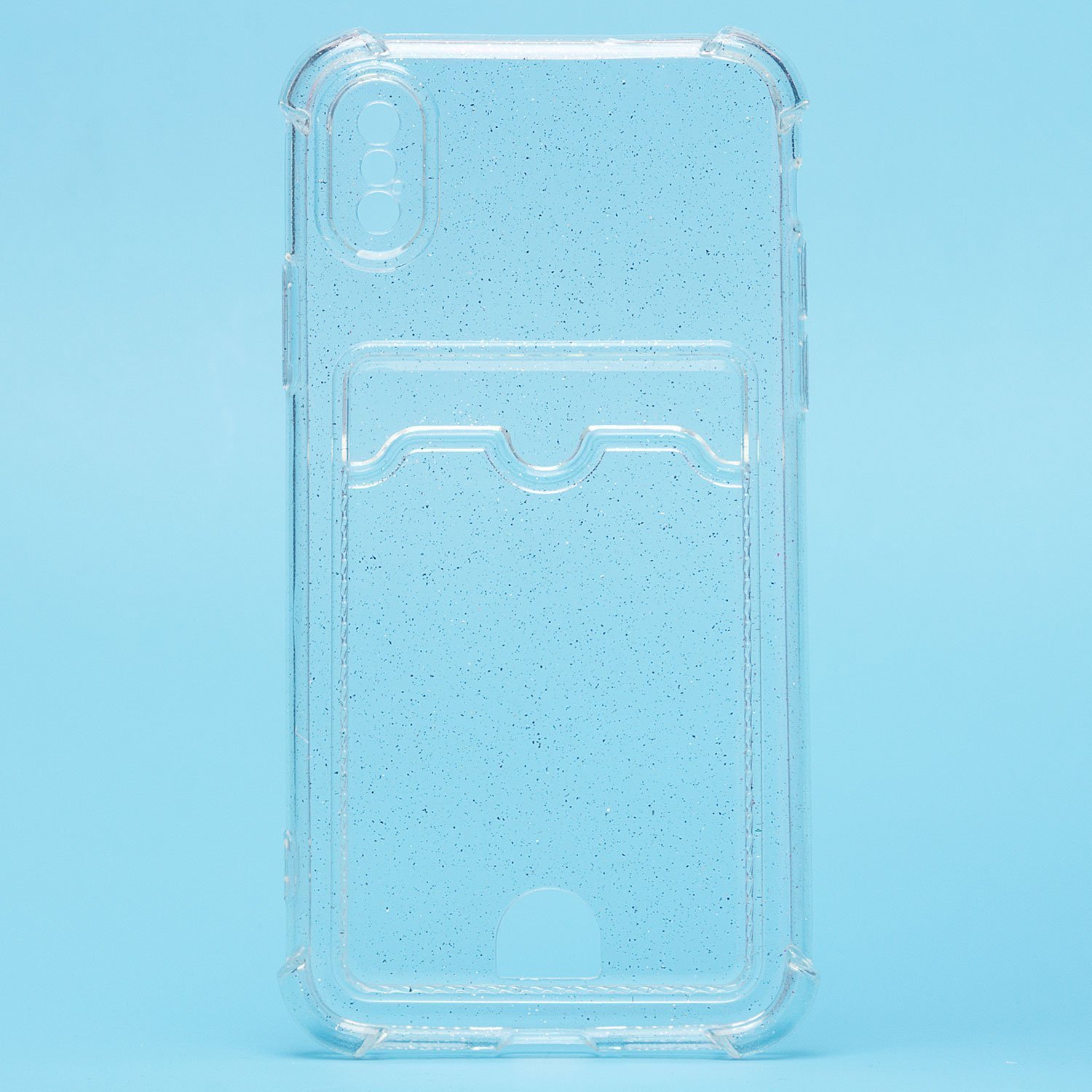 

Чехол-накладка SC300 с картхолдером для смартфона Apple iPhone X/XS, силикон, прозрачный (207984)