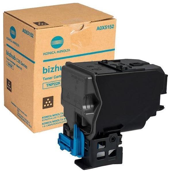 

Картридж лазерный Konica Minolta TNP-22K/A0X5152, черный, 6000 страниц, оригинальный для Konica Minolta bizhub C35/bizhub C35P с чипом, TNP-22K