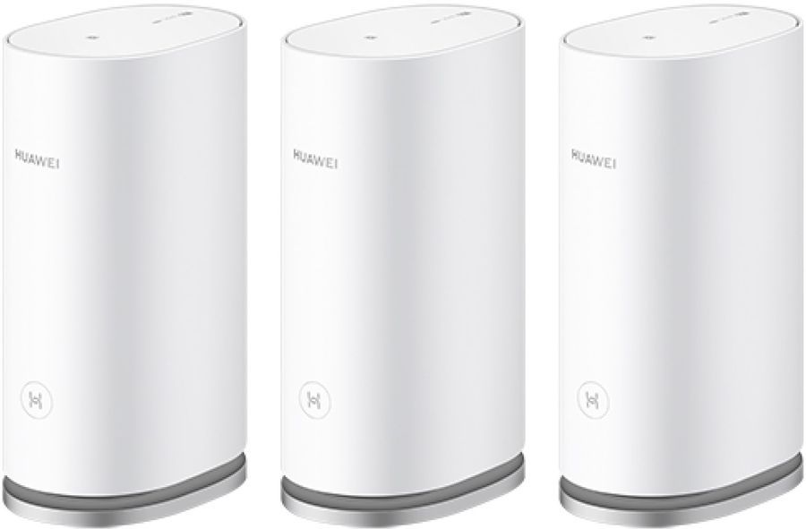 Mesh система Huawei Mesh 3 WS8100-23, 802.11a/b/g/n/ac/ax, 2.4/5ГГц, до 2976 Мбит/с, LAN 2x1Гбит/с, WAN 1x1 Гбит/с, внутренних антенн: 2, комплект 3 (53039179)