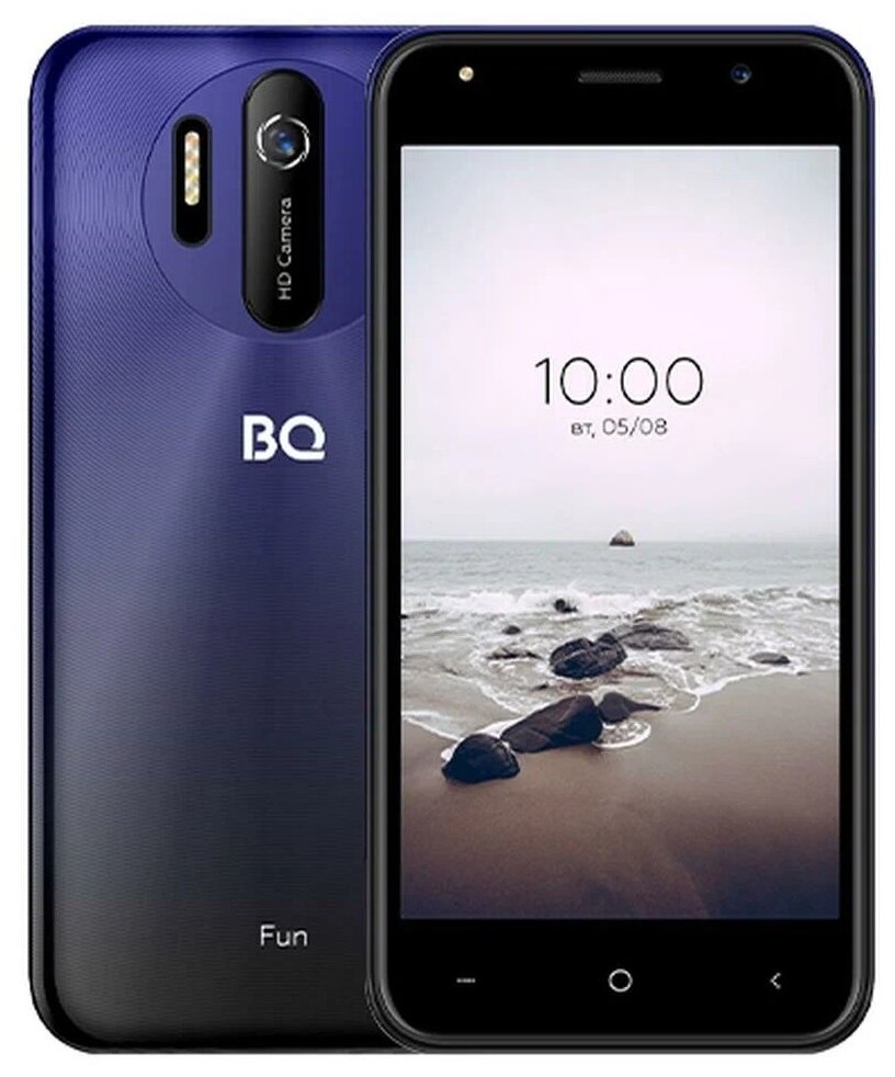 

Смартфон BQ 5031G Fun, 5" 720x1280 IPS, Unisoc SC7731E, 1Gb RAM, 8Gb, 3G, Wi-Fi, BT, Cam, 2-Sim, 2000 мА⋅ч, Micro-USB, Android 10 Go, синий (86188760), 5031G Fun