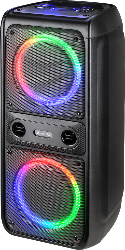 

Портативная акустика Defender Boomer 70, 60 Вт, FM, AUX, USB, microSD, Bluetooth, подсветка, черный (65670), Boomer 70
