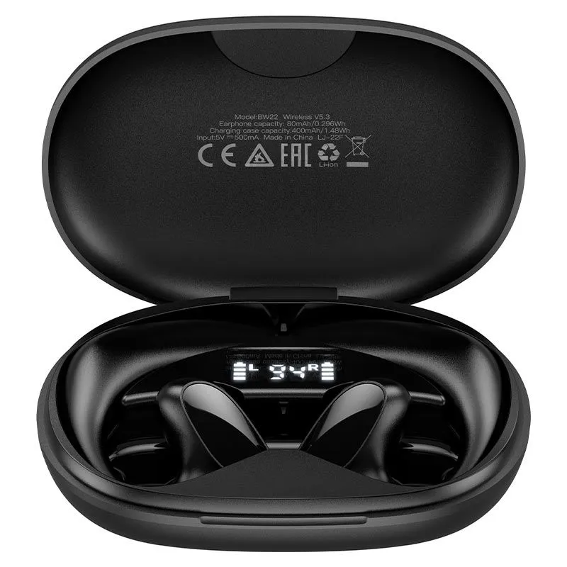 

Беспроводная гарнитура Borofone BW22 Dawn, черный (6974443387155), BW22 Dawn
