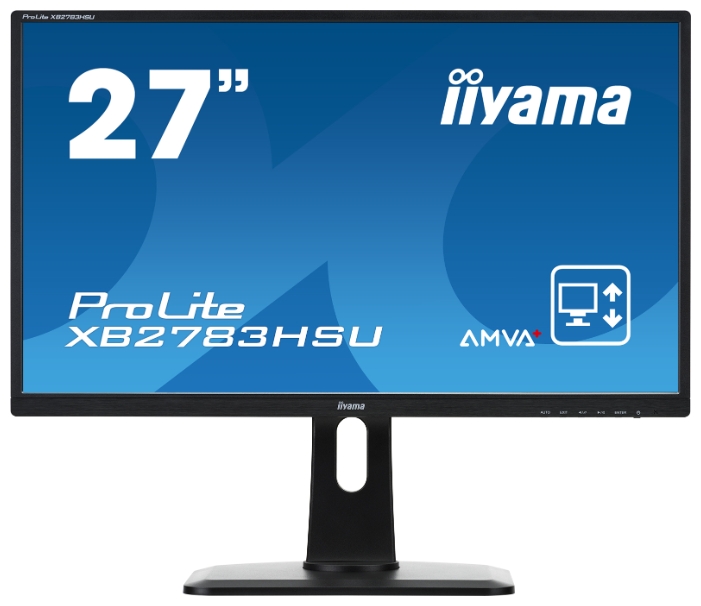 Монитор 27" Iiyama XB2783HSU-B1DP VA, 1920x1080 (16:9), 300cd/m2, 4ms, VGA, DVI, DisplayPort, USB-Hub, черный