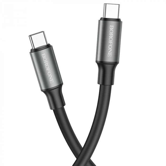 

Кабель USB Type-C-USB Type-C, 3A, 1 м, черный, Borofone BX82 (6974443386257), BX82