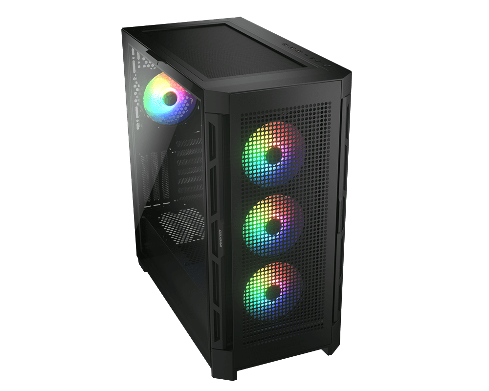 Корпус COUGAR Airface Pro RGB, Midi-Tower, без БП, черный