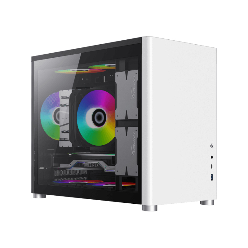 

Корпус GameMax Spark, mATX, Midi-Tower, USB 3.2, USB Type-C, белый, без БП (Spark White), Spark