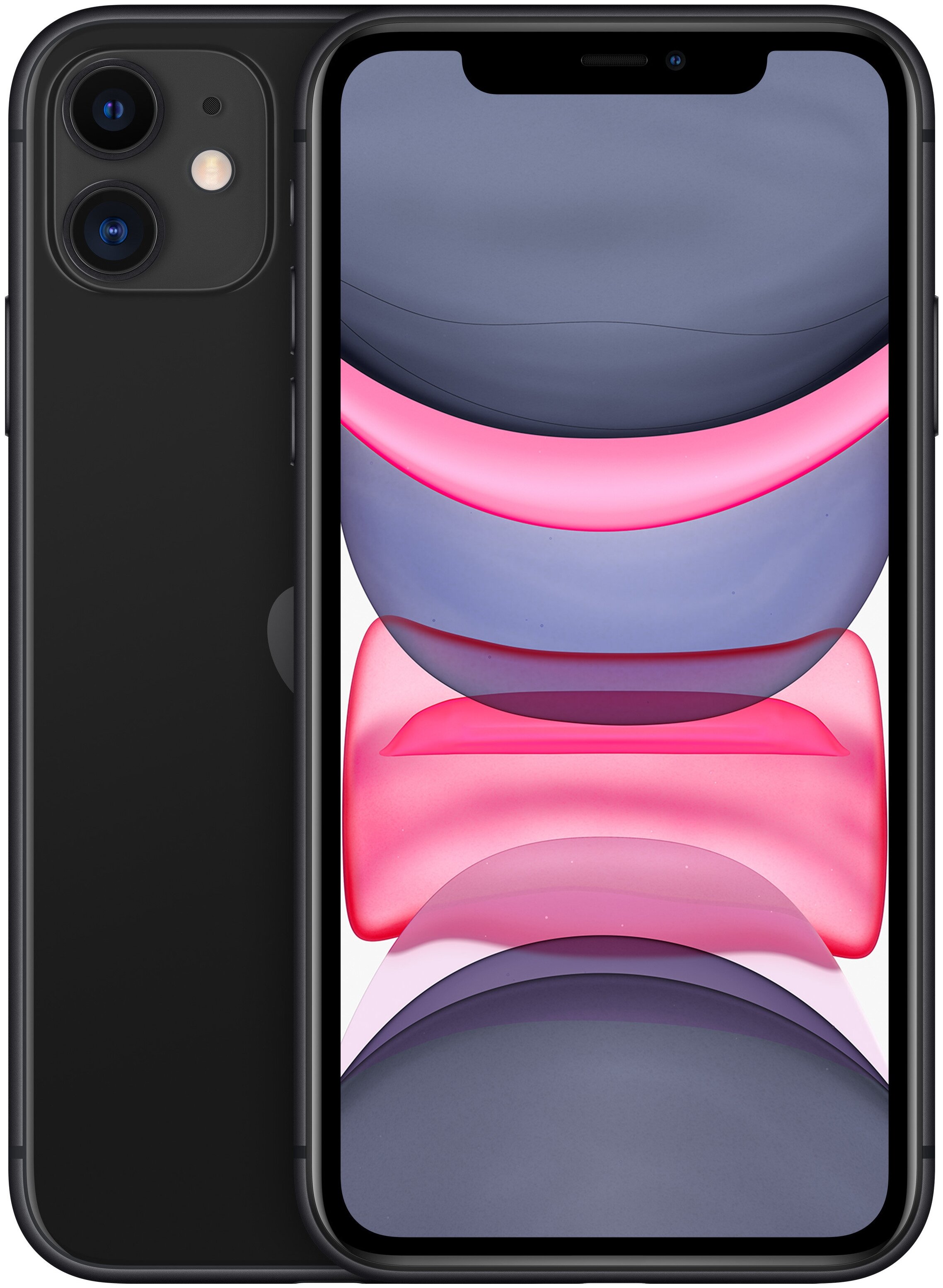 

Смартфон Apple iPhone 11, 6.1" 1792x828 IPS, Apple Apple A13 Bionic, 4Gb RAM, 64Gb, 3G/4G, NFC, Wi-Fi, BT, 2xCam, 2-Sim (nano SIM+eSIM), 3110 мА⋅ч, Lightning, iOS 13, черный (MM683LL/A), Белый;желтый;зеленый;красный;фиолетовый;черный, iPhone 11