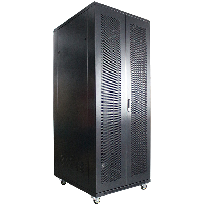

Шкаф телекоммуникационный напольный 42U 800x1200 мм, перфорация/металл, черный, разборный, Wize Pro W42U12080R-RD (W42U12080R-RD), W42U12080R-RD